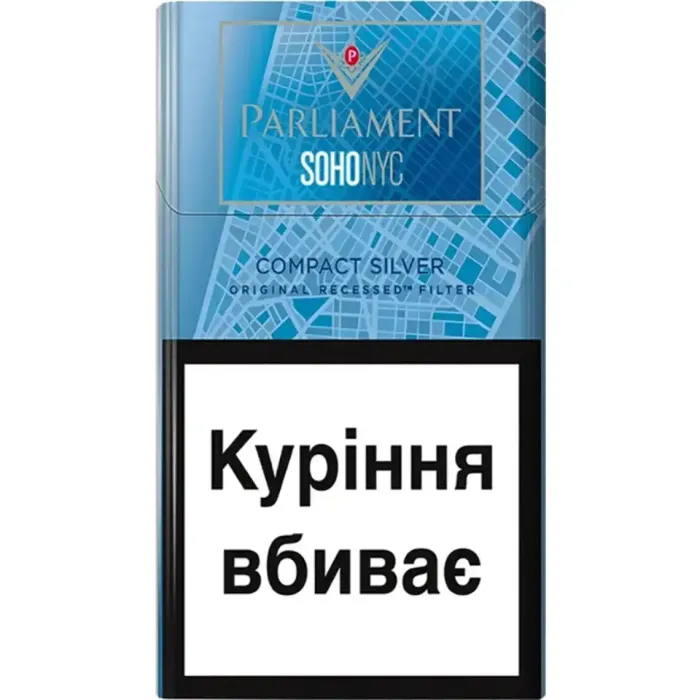 Сигарети Parliament Demi SOHONYC Compact Silver (Парламент Демі Сохо Сільвер турбо фільтр)